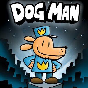 Lot of 2 Graphic Novel Comic Books : Dog Man, Lord of the Fleas by Dav Pilkey